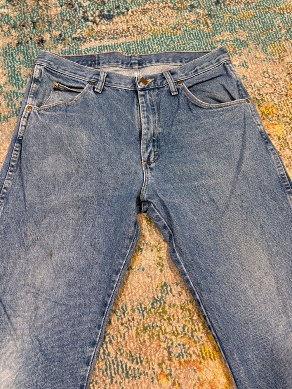 Wrangler * Men's Straight Fit Blue Jeans GUC Casual Everyday Denim 32x32 Regular